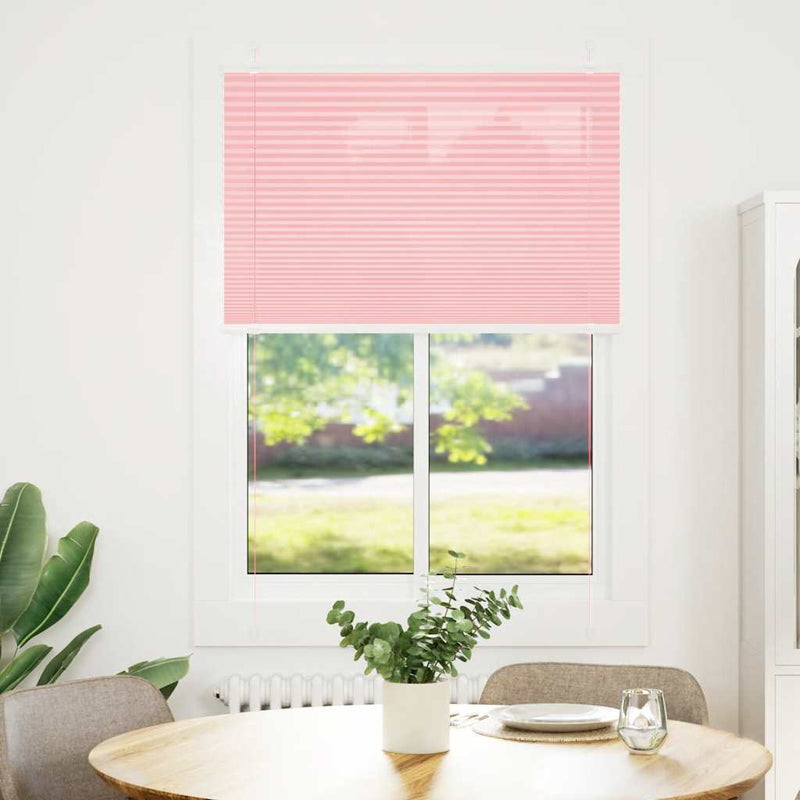 Chargez l'image dans la visionneuse de la galerie, Vidaxl plissé rolgordijn 95x150 cm stofbreedte 94,4 cm polyester roze