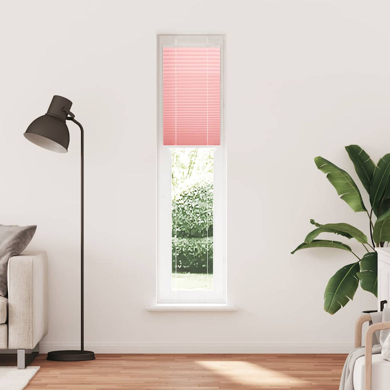 Chargez l'image dans la visionneuse de la galerie, Vidaxl plissé rolgordijn 50x200 cm stofbreedte 49,4 cm polyester roze