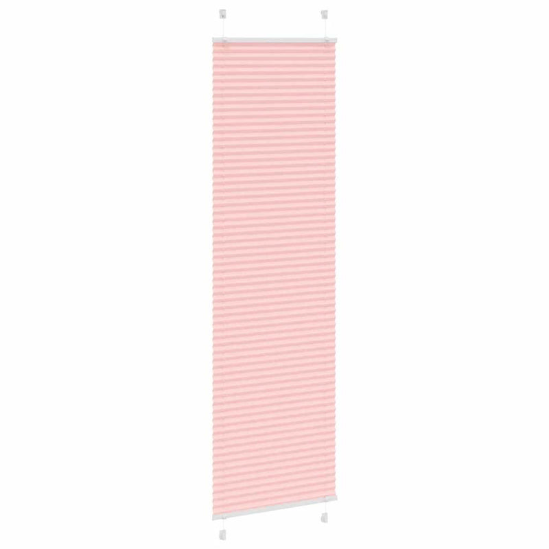 Afbeelding laden in galerijviewer, Vidaxl plissé rolgordijn 65x200 cm stofbreedte 64,4 cm polyester roze