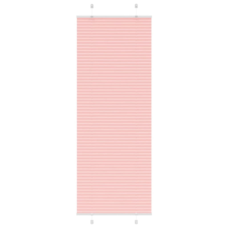 Afbeelding laden in galerijviewer, Vidaxl plissé rolgordijn 80x200 cm stofbreedte 79,4 cm polyester roze
