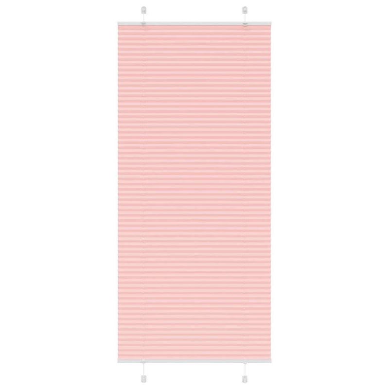 Afbeelding laden in galerijviewer, Vidaxl plissé rolgordijn 85x200 cm stofbreedte 84,4 cm polyester roze