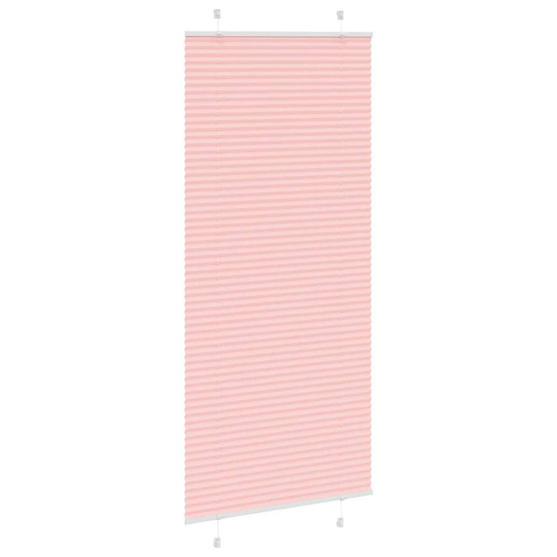 Afbeelding laden in galerijviewer, Vidaxl plissé rolgordijn 100x200 cm stofbreedte 99,4cm polyester roze