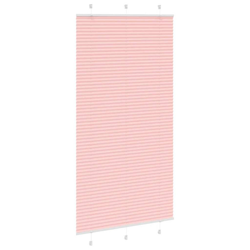 ギャラリービューアに画像をロードする, Vidaxl plissé rolgordijn 105x200cm stofbreedte 104,4cm polyester roze