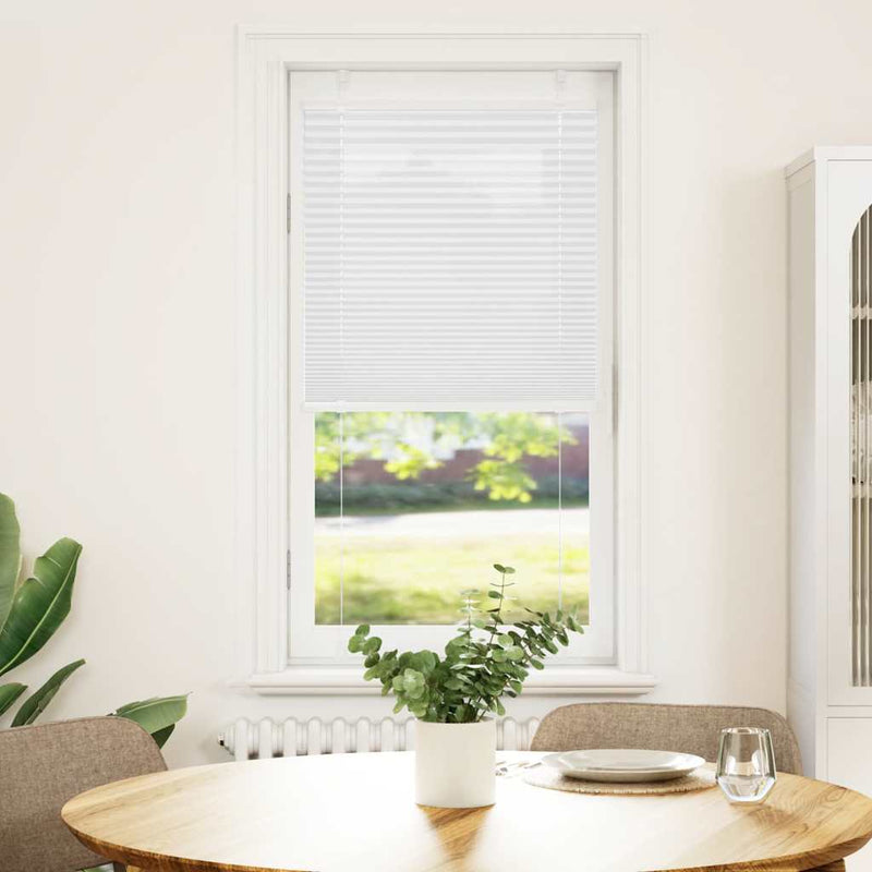 Afbeelding laden in galerijviewer, Vidaxl plissé rolgordijn 60x100 cm stofbreedte 59,4 cm polyester wit