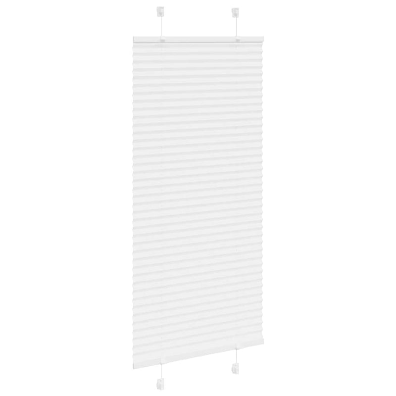 Afbeelding laden in galerijviewer, Vidaxl plissé rolgordijn 55x150 cm stofbreedte 54,4 cm polyester wit