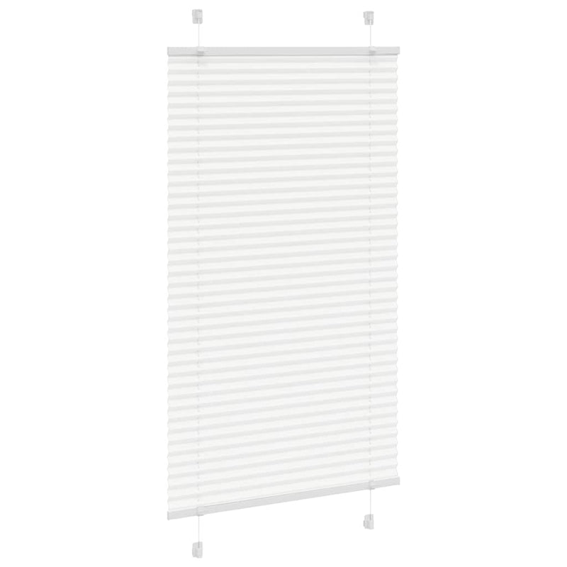 Afbeelding laden in galerijviewer, Vidaxl plissé rolgordijn 80x150 cm stofbreedte 79,4 cm polyester wit
