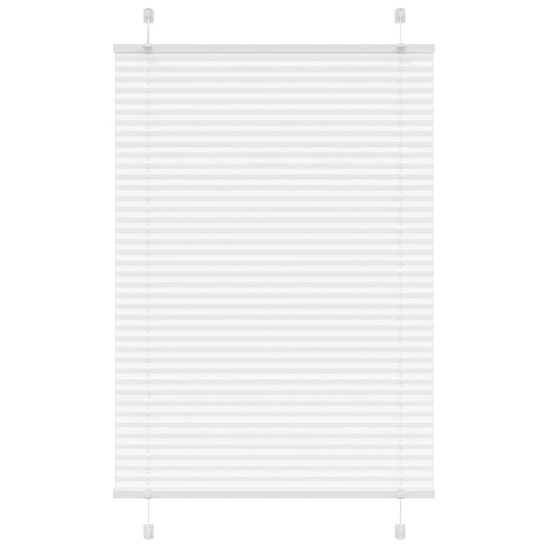 Afbeelding laden in galerijviewer, Vidaxl plissé rolgordijn 90x150 cm stofbreedte 89,4 cm polyester wit