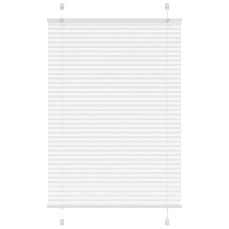 Afbeelding laden in galerijviewer, Vidaxl plissé rolgordijn 100x150 cm stofbreedte 99,4cm polyester wit