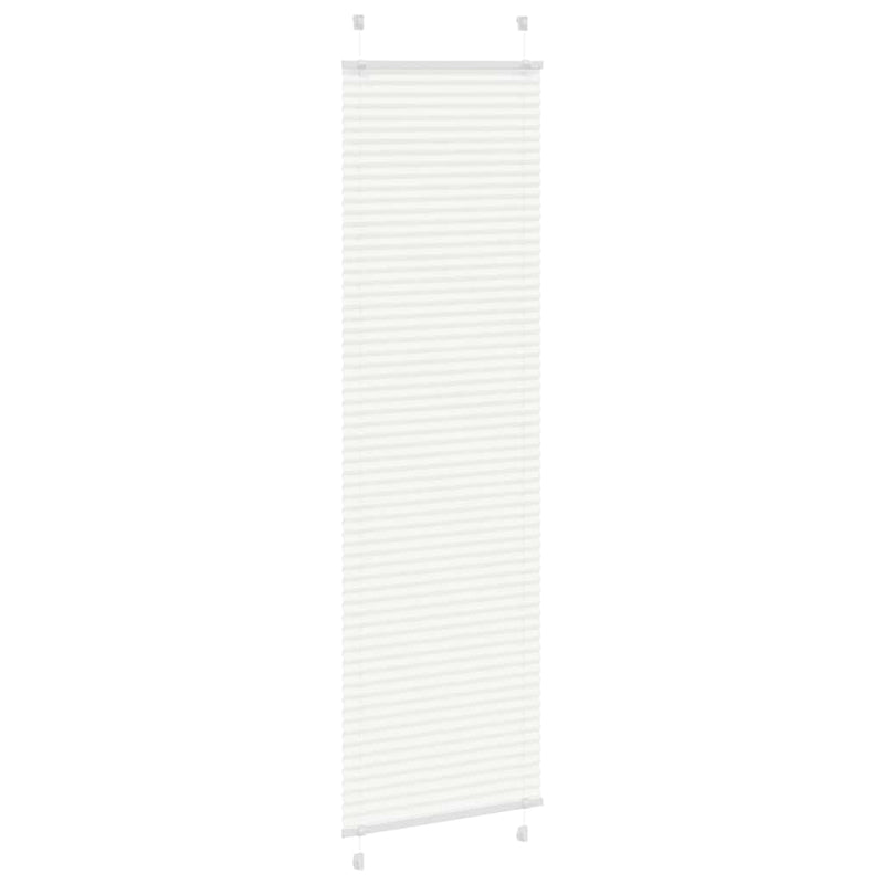 Afbeelding laden in galerijviewer, Vidaxl plissé rolgordijn 60x200 cm stofbreedte 59,4 cm polyester wit