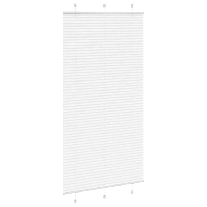 ギャラリービューアに画像をロードする, Vidaxl plissé rolgordijn 110x200 cm stofbreedte 109,4cm polyester wit