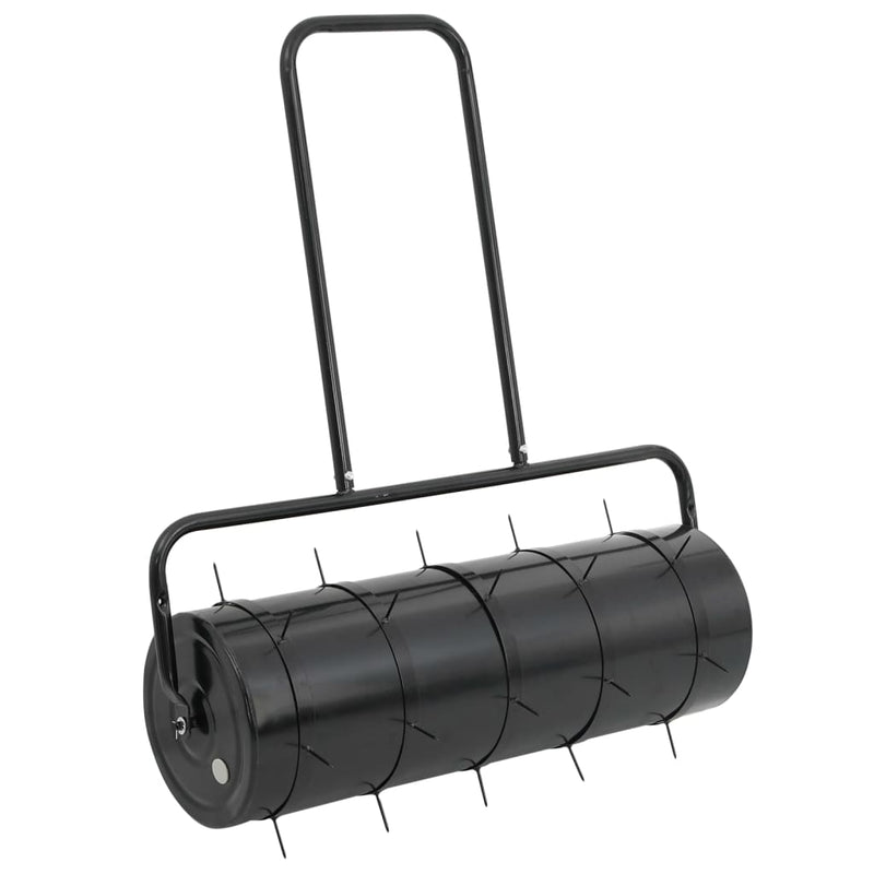 ギャラリービューアに画像をロードする, Vidaxl gazonroller trekbaar met beluchtingsklemmen 63 l ijzer en staal zwart