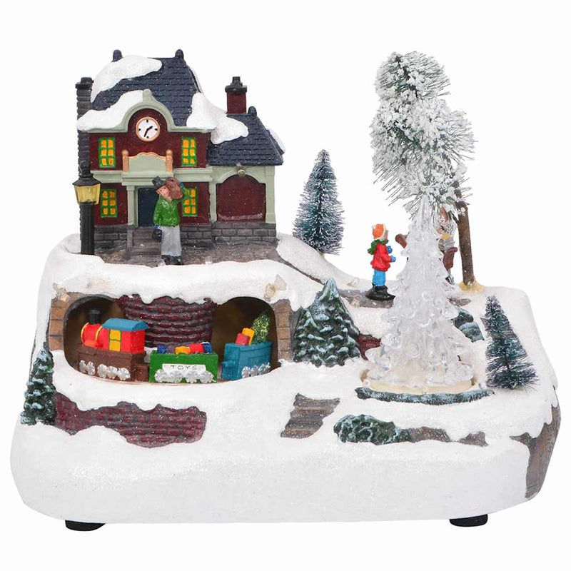 ギャラリービューアに画像をロードする, Vidaxl kerst tafelopstelling multikleur 23.5 x 16 x 18.5 cm kunststof