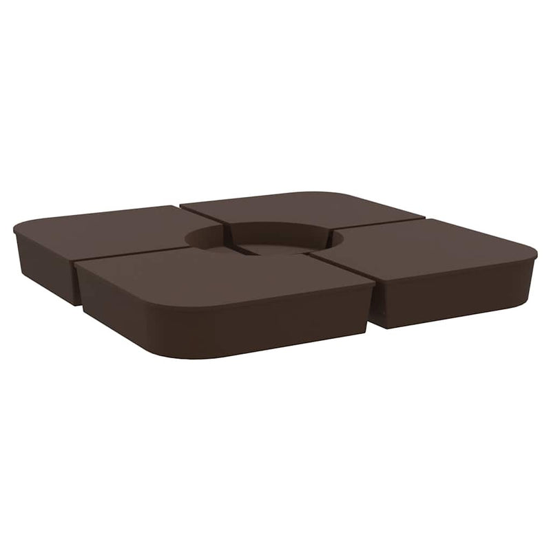 Load image into Gallery viewer, Vidaxl 4-delige set parasolvoeten voor kruisvoet parasol 100 kg pp
