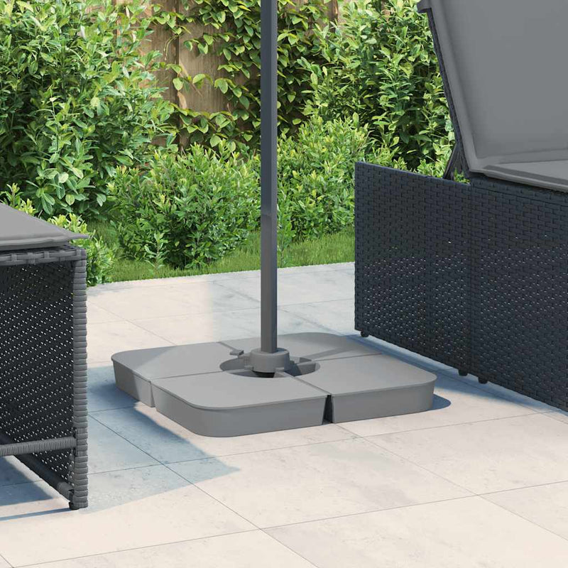 Afbeelding laden in galerijviewer, Vidaxl 4-delige set parasolvoeten voor kruisvoet parasol 100 kg pp
