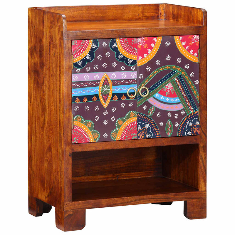 Afbeelding laden in galerijviewer, Vidaxl schoenenkast met plank bruin 55 x 35 x 75 cm massief acaciahout