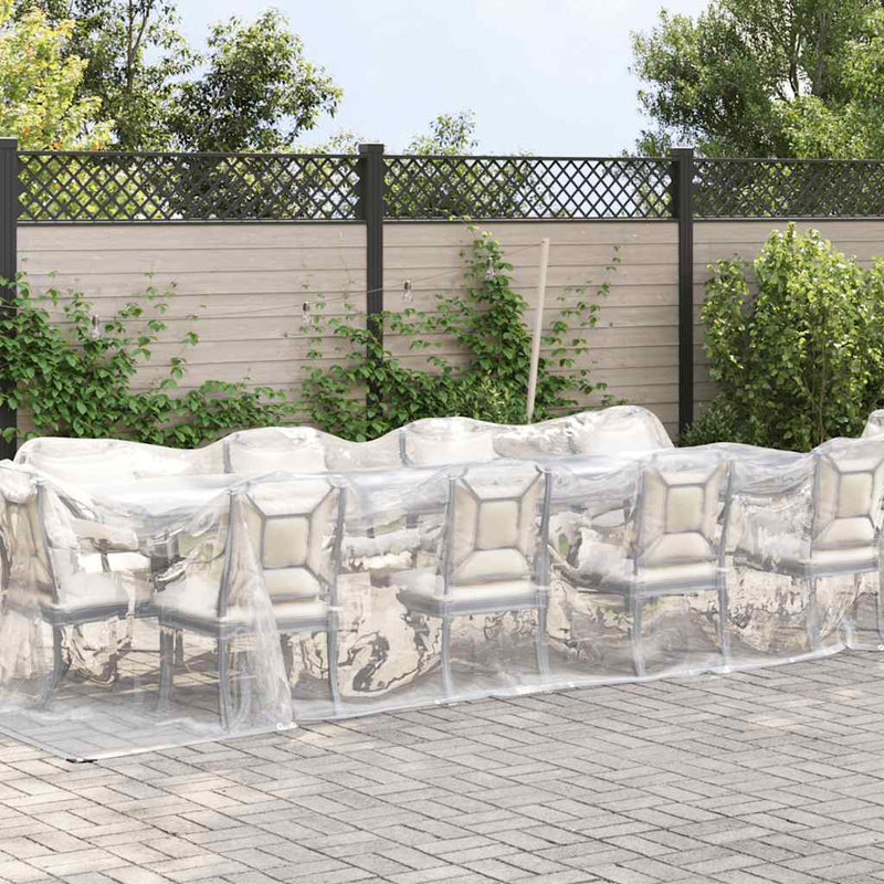 Load image into Gallery viewer, Vidaxl doorzichtig zeildoek met zeilringen 3x12 m polyethyleen