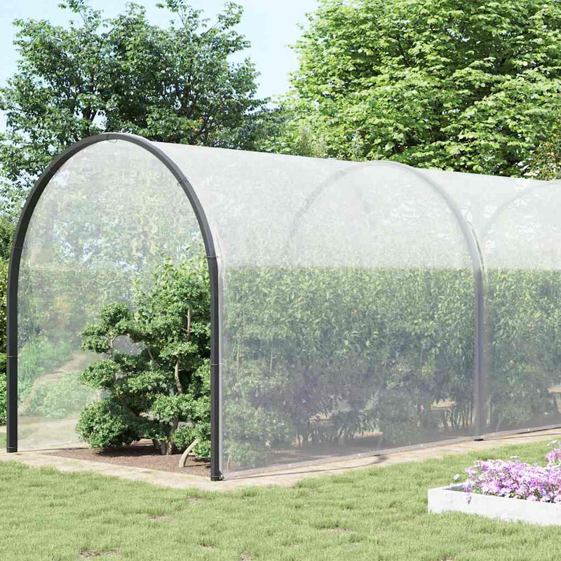 Load image into Gallery viewer, Vidaxl doorzichtig zeildoek met zeilringen 8x12 m polyethyleen