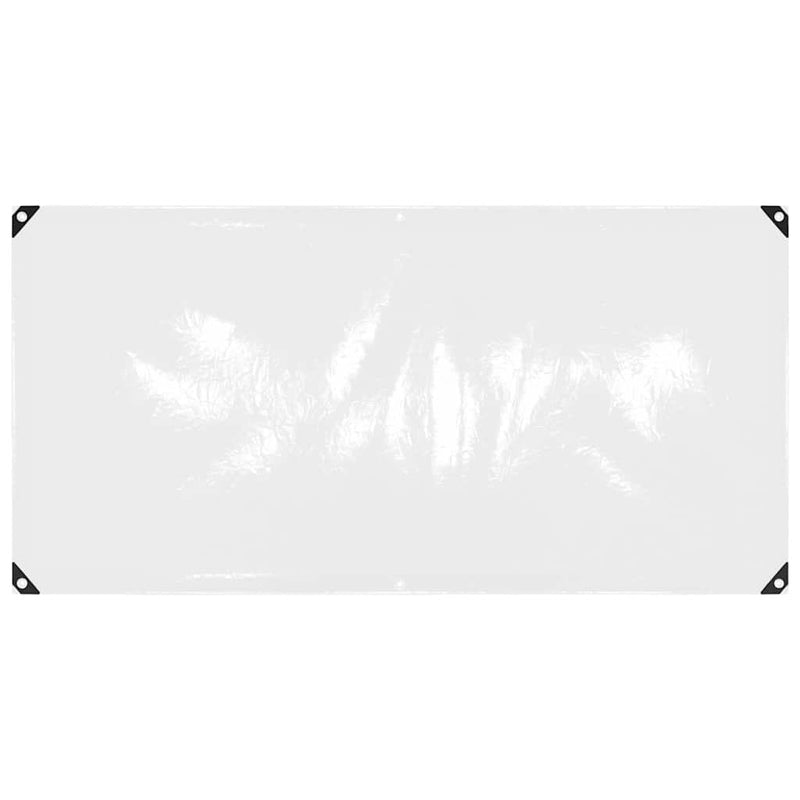 Afbeelding laden in galerijviewer, Vidaxl doorzichtig zeildoek met zeilringen 1x2 m pvc