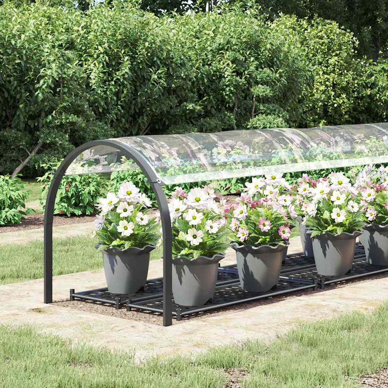 Load image into Gallery viewer, Vidaxl doorzichtig zeildoek met zeilringen 1x5 m pvc