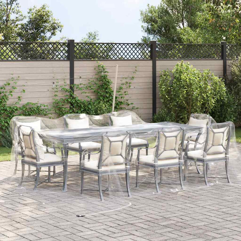 Load image into Gallery viewer, Vidaxl doorzichtig zeildoek met zeilringen 5x5 m pvc