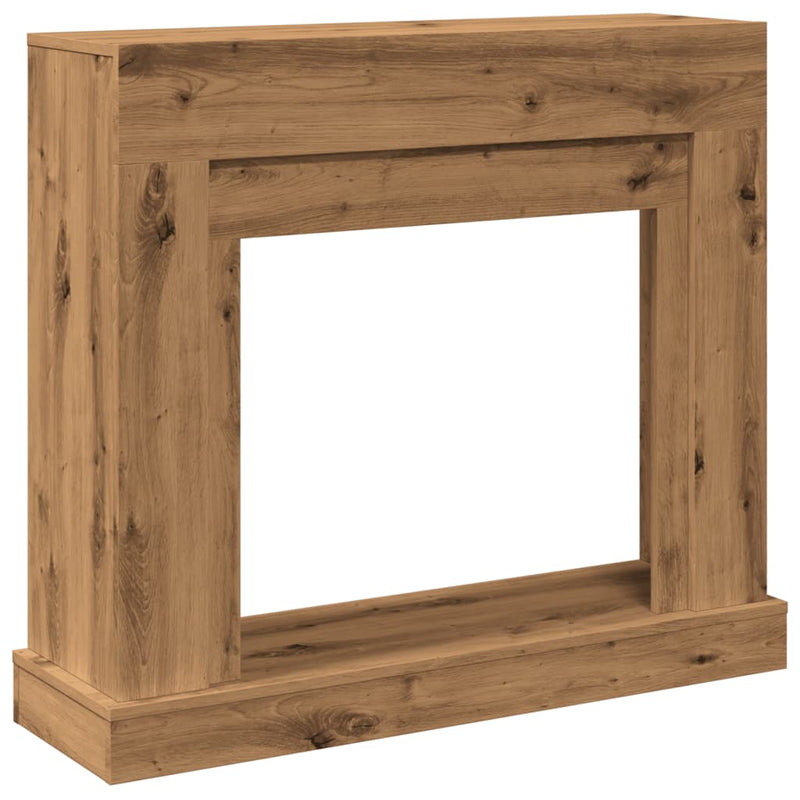 Chargez l'image dans la visionneuse de la galerie, Vidaxl haardombouw 100x30x87,5 cm bewerkt hout artisanaal eikenkleurig