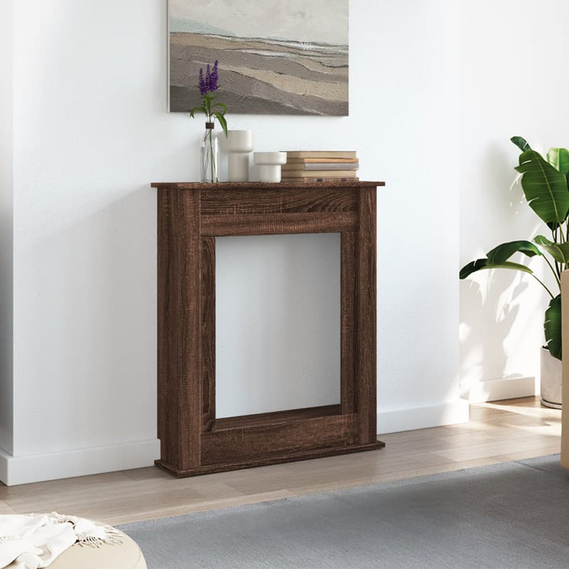Afbeelding laden in galerijviewer, Vidaxl haardombouw 75x20x87,5 cm bewerkt hout bruin eikenkleurig