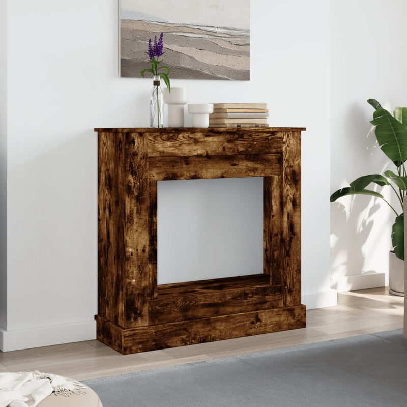 Afbeelding laden in galerijviewer, Vidaxl haardombouw 90x30x90 cm bewerkt hout gerookt eikenkleurig