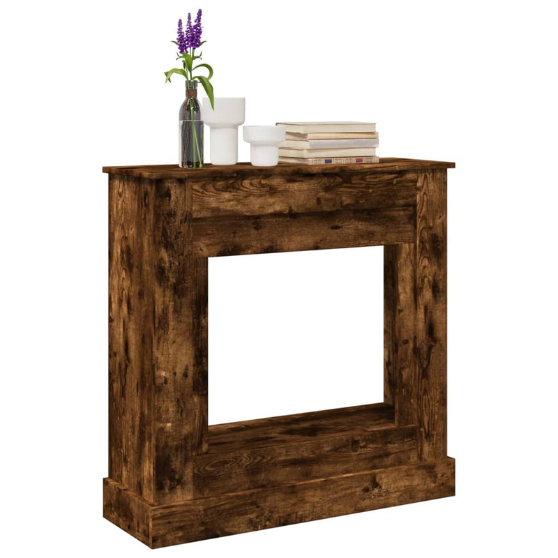 Afbeelding laden in galerijviewer, Vidaxl haardombouw 90x30x90 cm bewerkt hout gerookt eikenkleurig