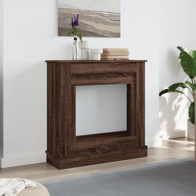 Afbeelding laden in galerijviewer, Vidaxl haardombouw 90x30x90 cm bewerkt hout bruin eikenkleurig