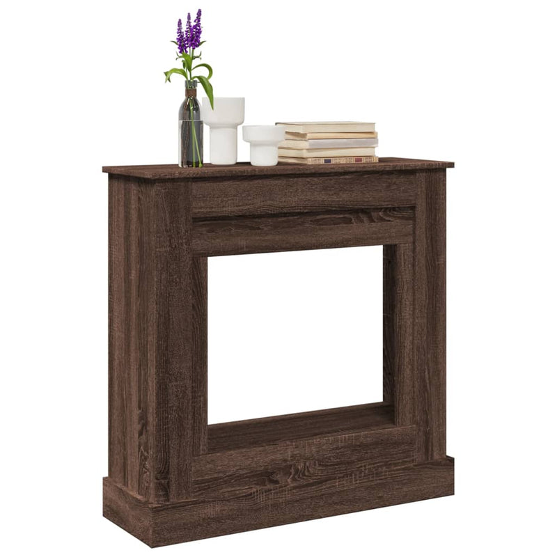 Afbeelding laden in galerijviewer, Vidaxl haardombouw 90x30x90 cm bewerkt hout bruin eikenkleurig