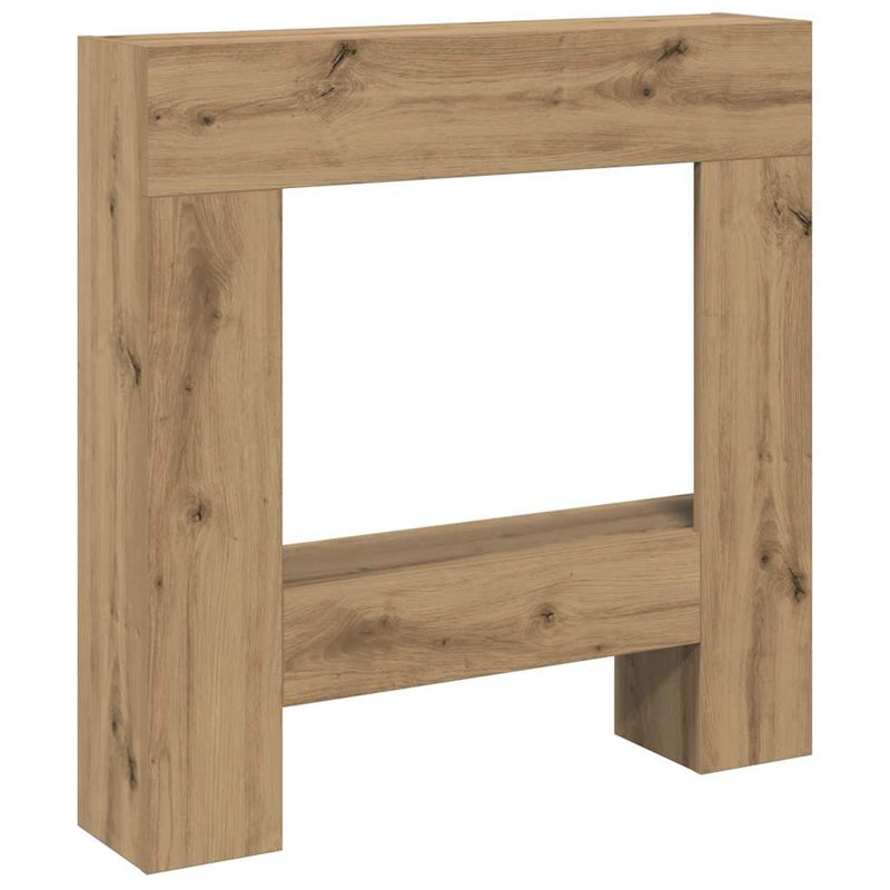 Afbeelding laden in galerijviewer, Vidaxl haardombouw 81x18x82 cm bewerkt hout artisanaal eikenkleurig
