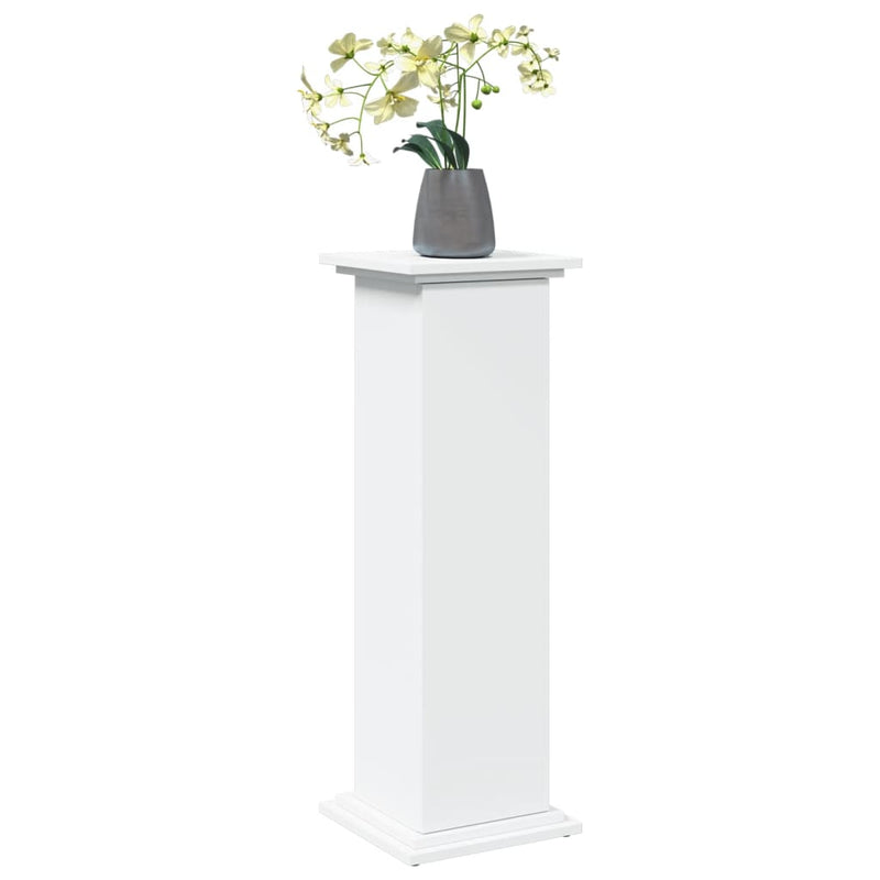 Afbeelding laden in galerijviewer, Vidaxl sokkel met opbergruimte 31x30x90 cm bewerkt hout wit