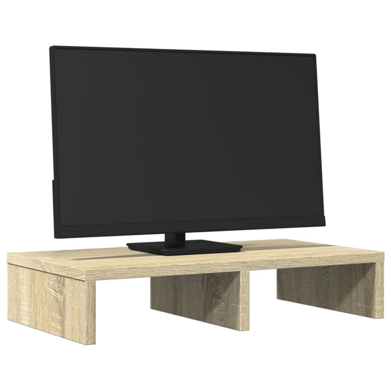 Load image into Gallery viewer, Vidaxl monitorstandaard 50x27x10 cm bewerkt hout sonoma eikenkleurig