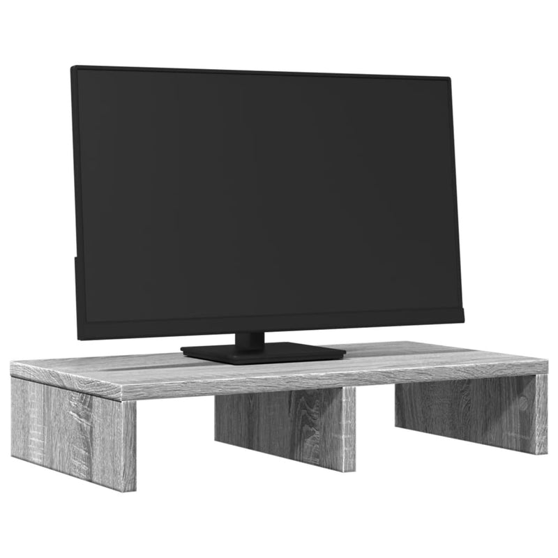 Load image into Gallery viewer, Vidaxl monitorstandaard 50x27x10 cm bewerkt hout grijs sonoma eiken