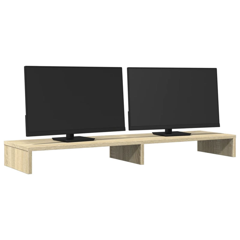 Load image into Gallery viewer, Vidaxl monitorstandaard 100x27x10 cm bewerkt hout sonoma eikenkleurig