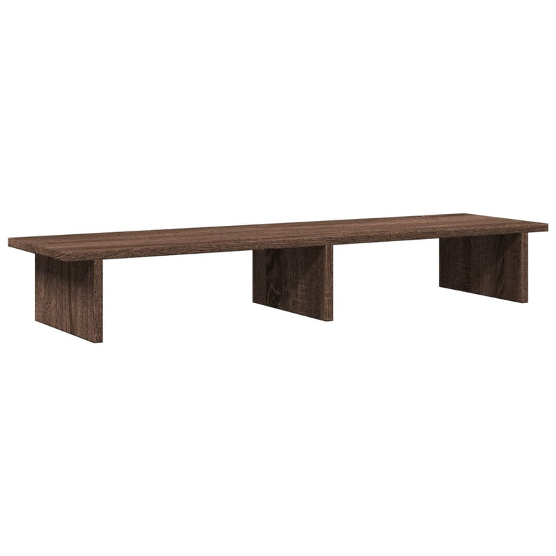 Load image into Gallery viewer, Vidaxl monitorstandaard 100x27x15 cm bewerkt hout bruin eikenkleurig