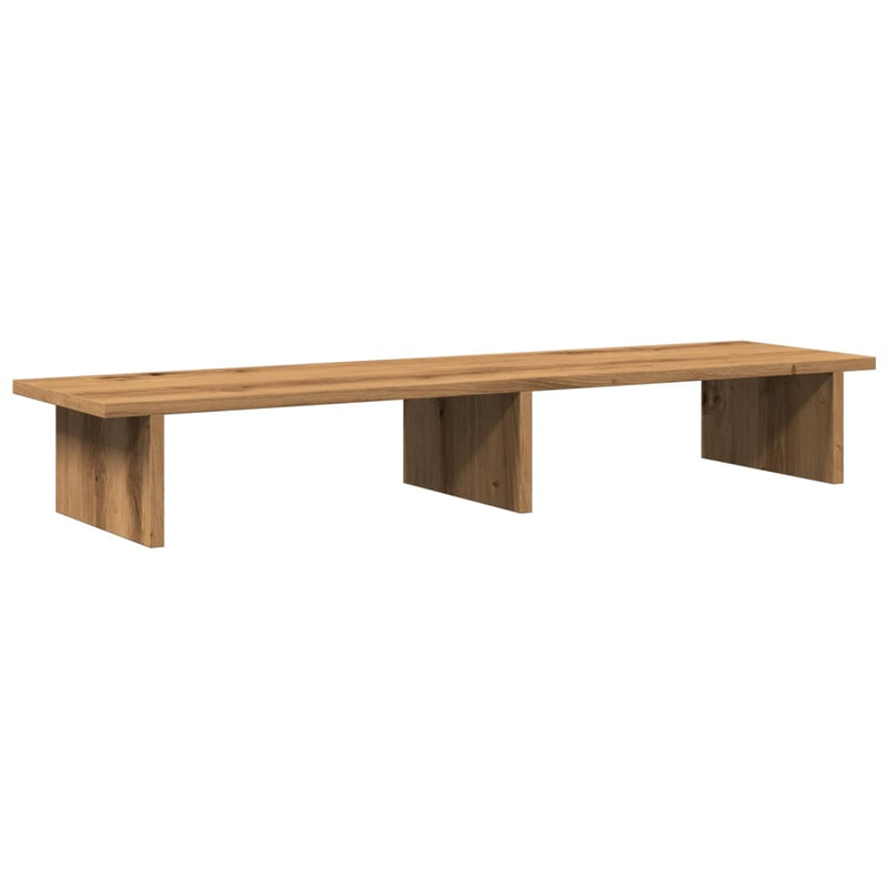 Load image into Gallery viewer, Vidaxl monitorstandaard 100x27x15 cm bewerkt hout artisanaal eiken