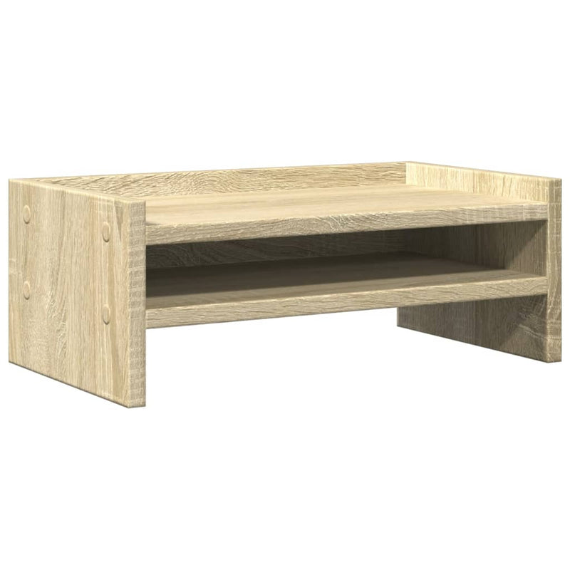 Load image into Gallery viewer, Vidaxl monitorstandaard 42x24x16 cm bewerkt hout sonoma eikenkleurig