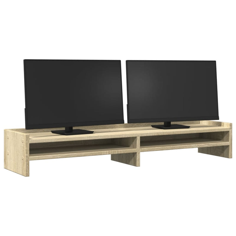 Load image into Gallery viewer, Vidaxl monitorstandaard 100x24x16 cm bewerkt hout sonoma eikenkleurig