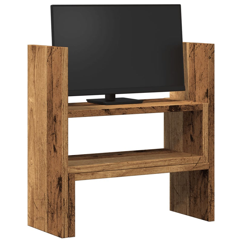 Load image into Gallery viewer, Vidaxl bureau organiser 40x17x41 cm bewerkt hout oud houtkleurig