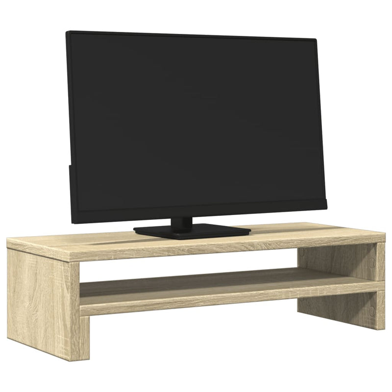 Load image into Gallery viewer, Vidaxl monitorstandaard 54x22x15 cm bewerkt hout sonoma eikenkleurig
