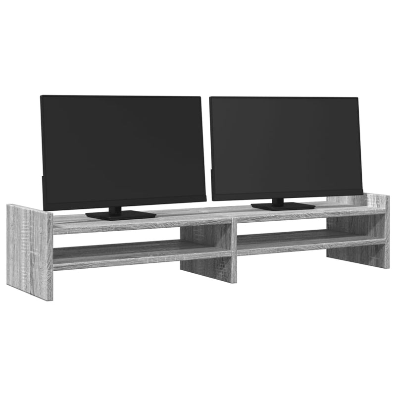 ギャラリービューアに画像をロードする, Vidaxl monitorstandaard 100x27x20 cm bewerkt hout grijs sonoma eiken