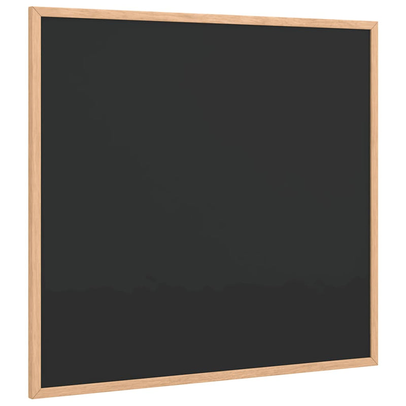 Afbeelding laden in galerijviewer, Vidaxl krijtbord met massief grenenhouten frame zwart 60x55 cm