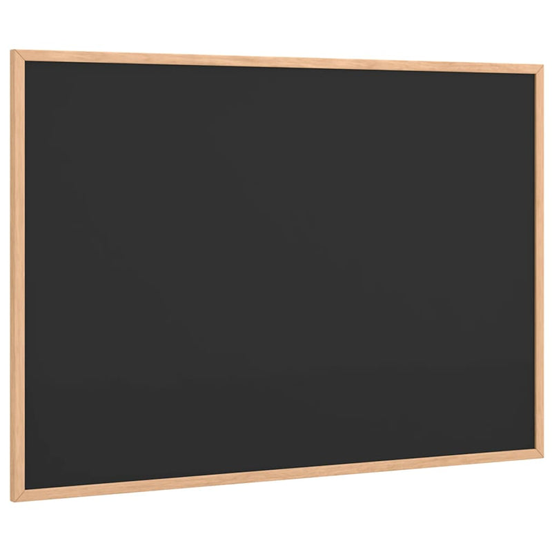 Afbeelding laden in galerijviewer, Vidaxl krijtbord met massief grenenhouten frame zwart 80x55 cm