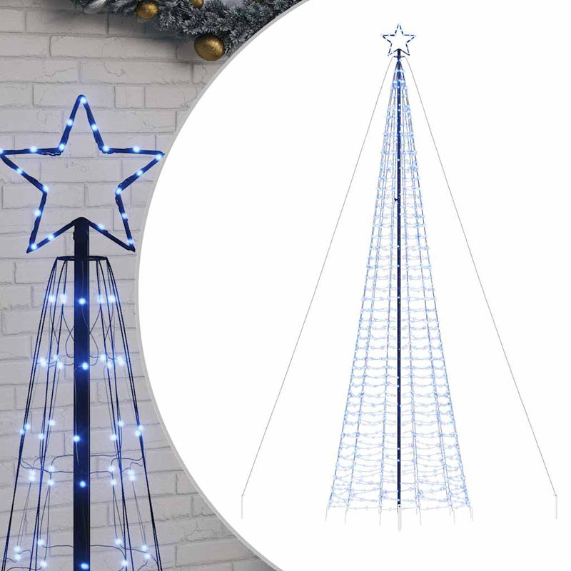 Load image into Gallery viewer, Vidaxl led-kerstboom met spikes 1534 leds 500 cm blauw
