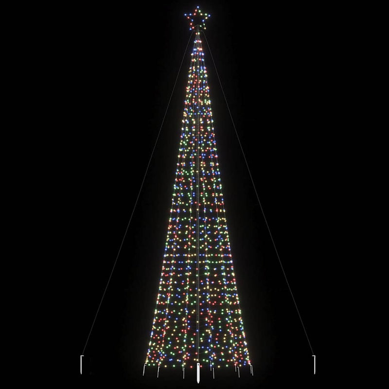 Laden Sie das Bild in Galerie -Viewer, Vidaxl lichtkegel met grondpinnen 1534 meerkleurige led's 500 cm