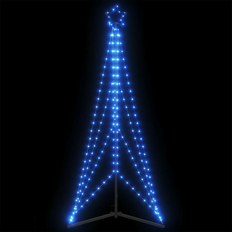 Laden Sie das Bild in Galerie -Viewer, Vidaxl led-kerstboom 363 leds 182 cm blauw