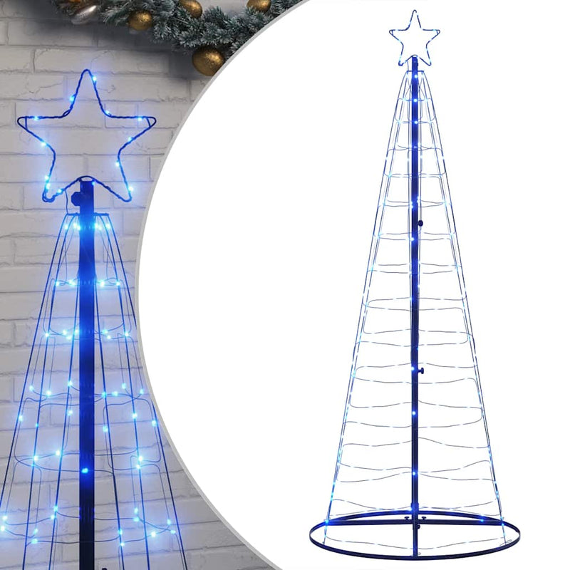 Afbeelding laden in galerijviewer, Vidaxl led-kerstboom 200 leds 180 cm blauw