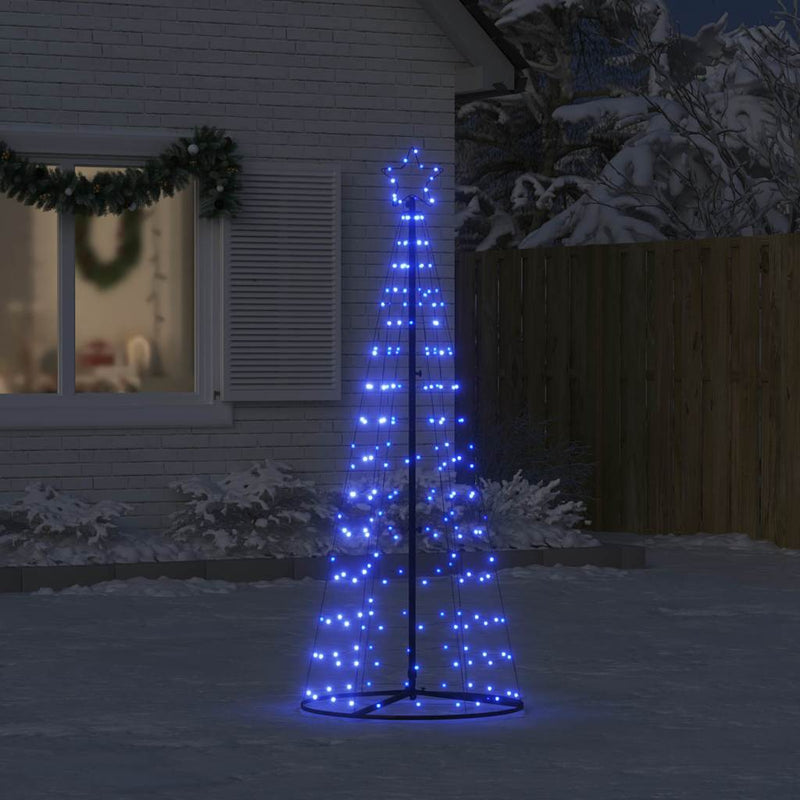 Afbeelding laden in galerijviewer, Vidaxl led-kerstboom 200 leds 180 cm blauw