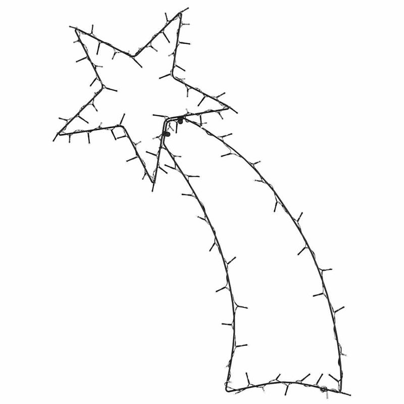 Load image into Gallery viewer, Vidaxl kerstverlichting vallende ster silhouet 115 leds warm wit